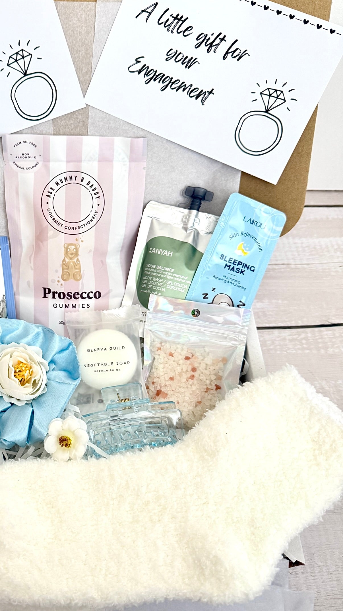 Large 'Something Blue' Engagement Pamper Box