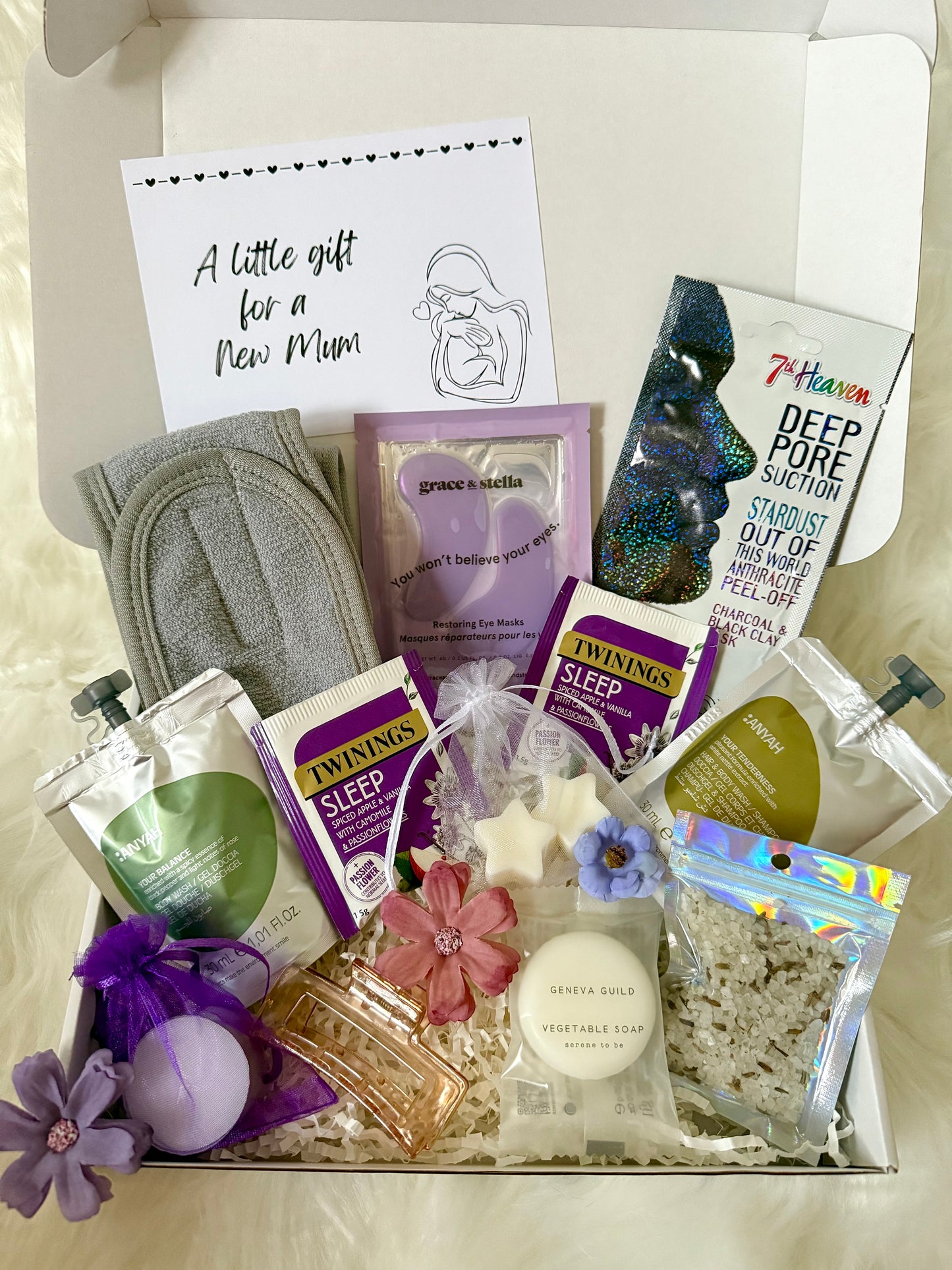 Purple New Mum/ Mummy-to-be Spa Pamper Gift Box