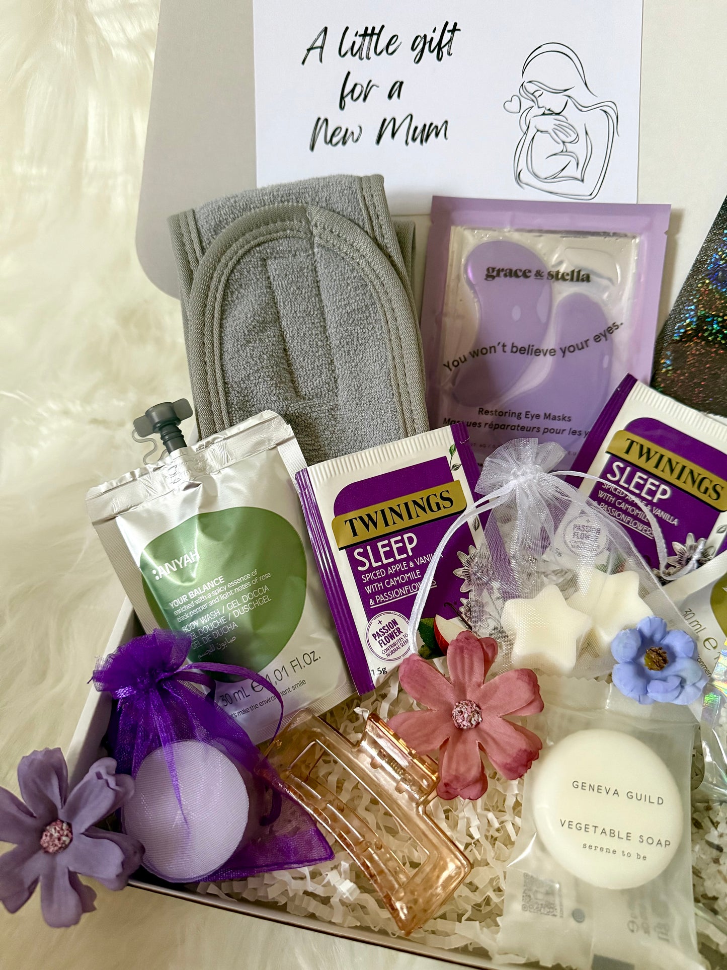 Purple New Mum/ Mummy-to-be Spa Pamper Gift Box