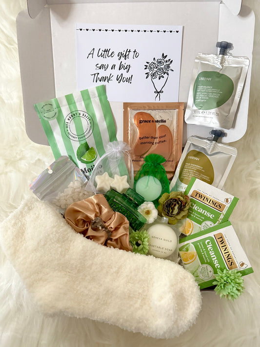 Green Thank you Spa Pamper Gift Box