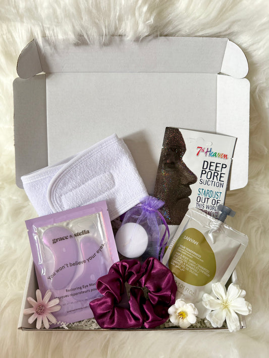 Purple Thank you Spa Pamper Gift Box