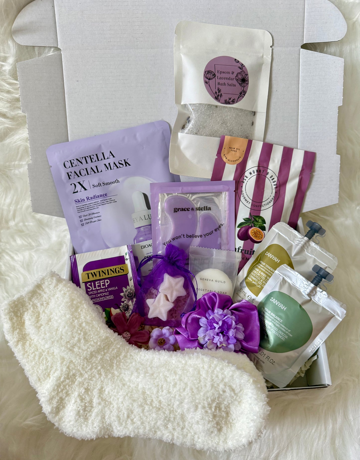 Purple Spa Pamper Gift Box