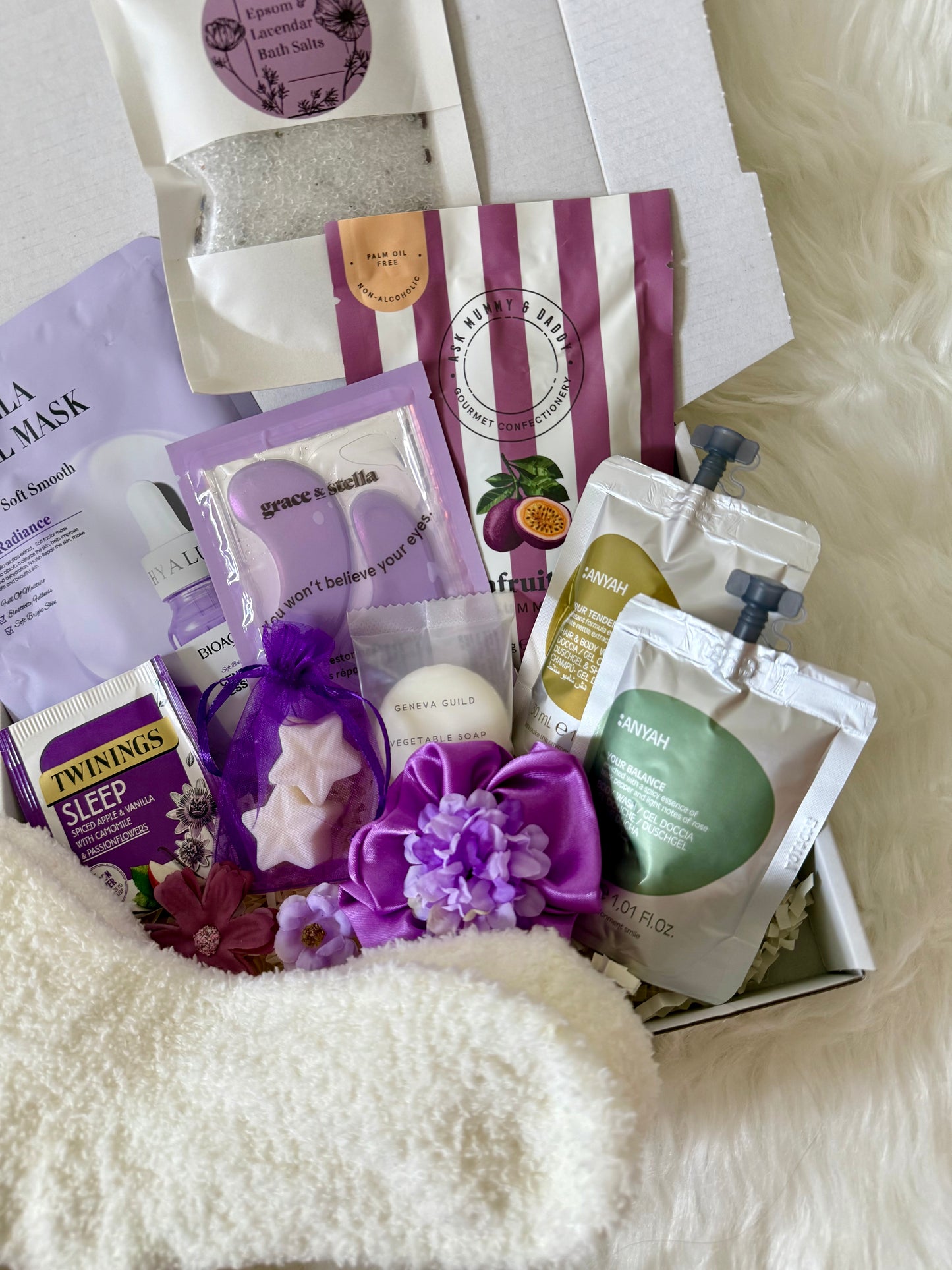 Purple Spa Pamper Gift Box
