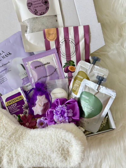 Purple Spa Pamper Gift Box