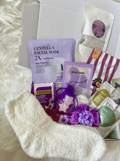 Purple Spa Pamper Gift Box