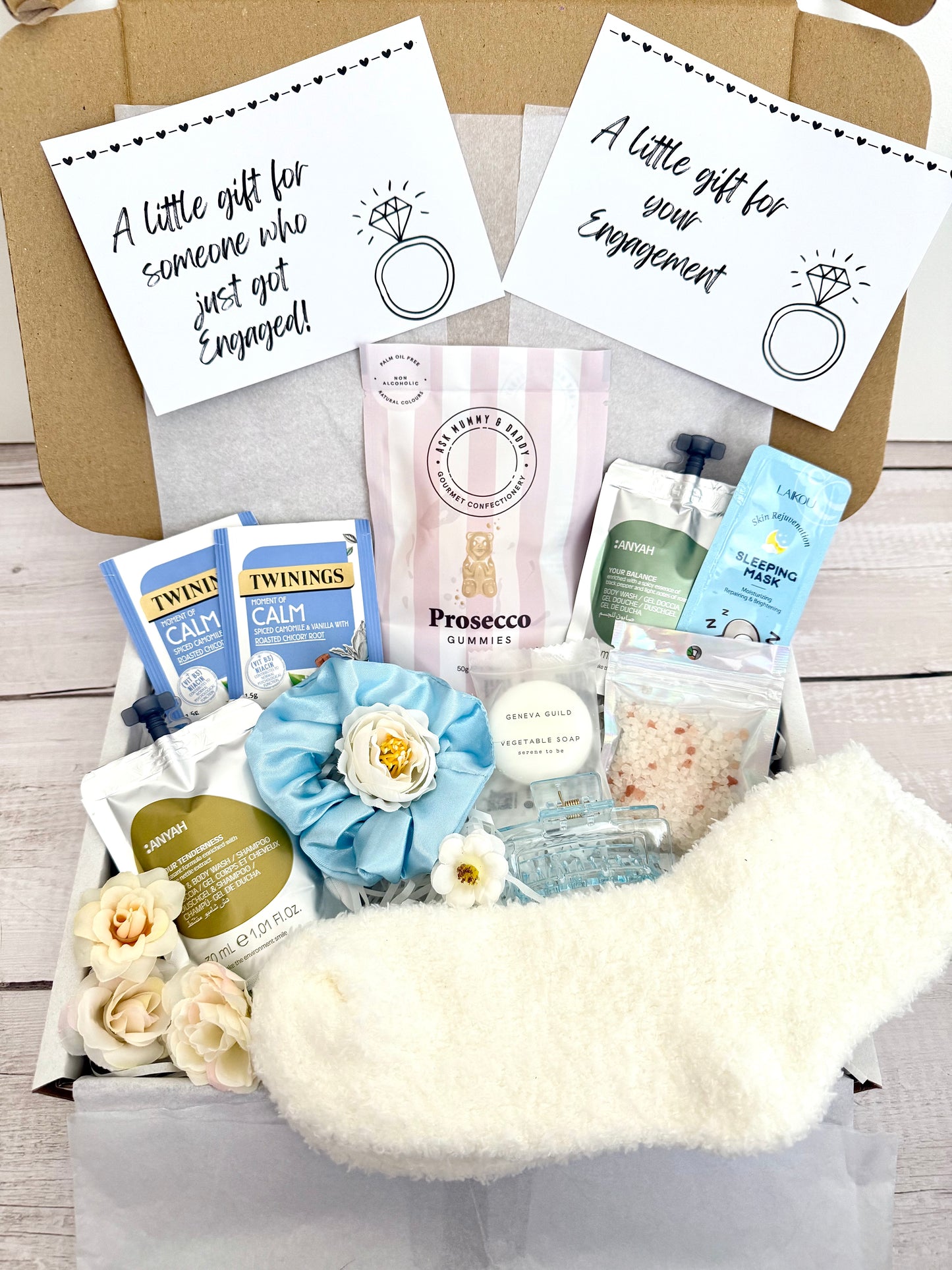 Large 'Something Blue'  Engagement Pamper Box