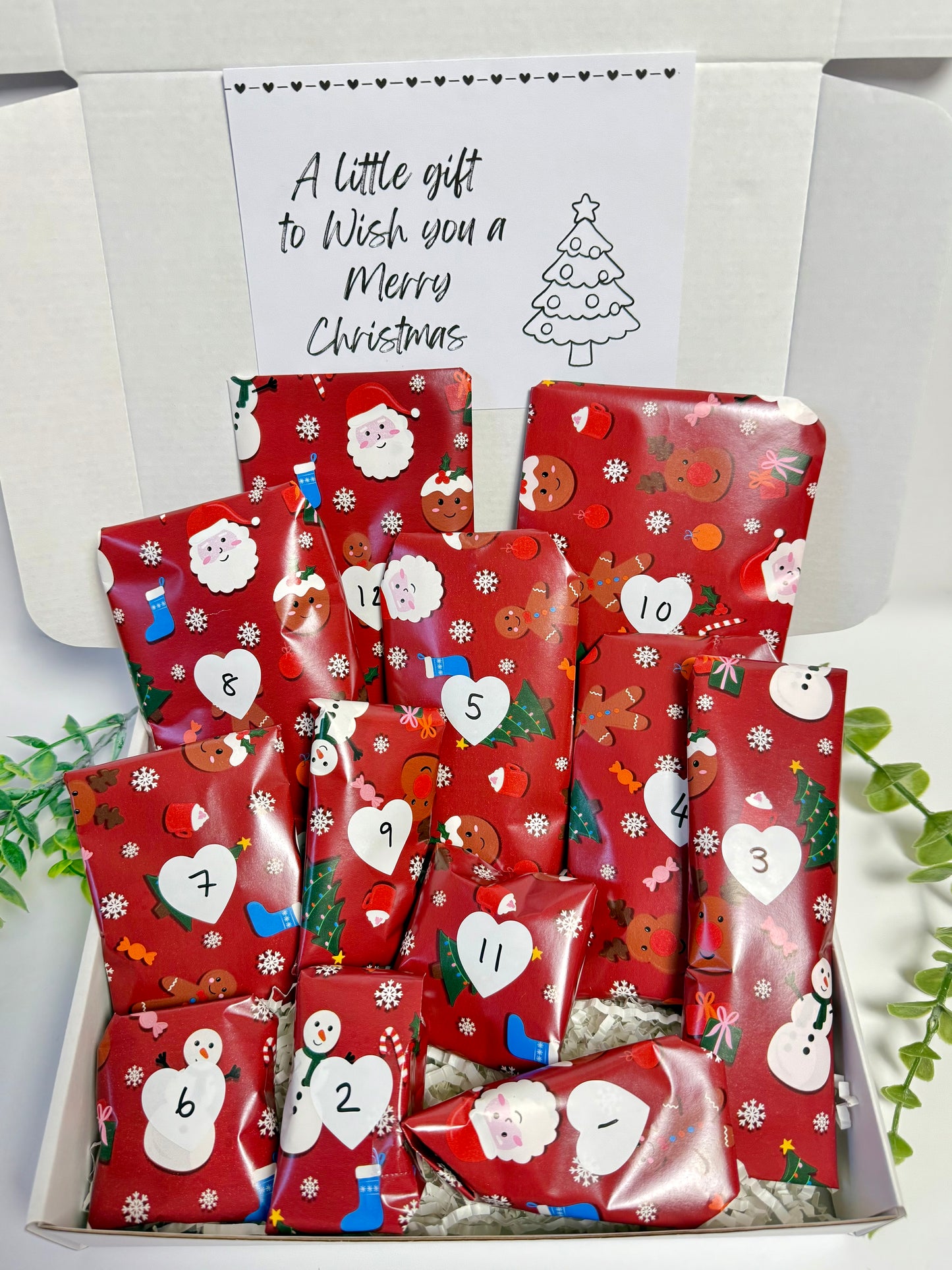 Limited Edition Red Pamper Beauty 12 Day Christmas Advent Calendar (Only 5 available)